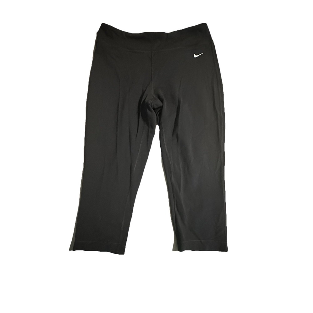 Nike Dri‎ Fit Cropped Legging Black Women's Size Large
